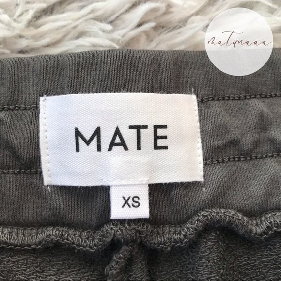 Mate the Label Organic Terry Lounge Short in Charcoal XS - Picture 2 of 3